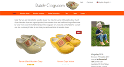 Desktop Screenshot of dutch-clogs.com