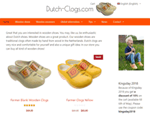Tablet Screenshot of dutch-clogs.com